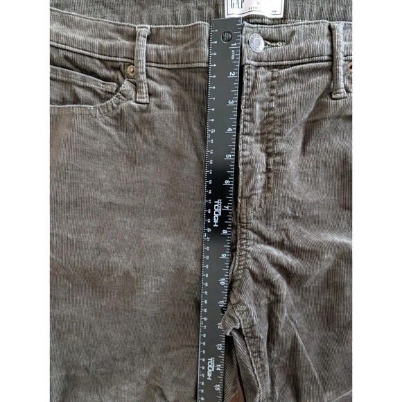 GAP Denim Pants Women’s 33/16L Baby Boot Corduroy Mid Rise - Picture 11 of 14